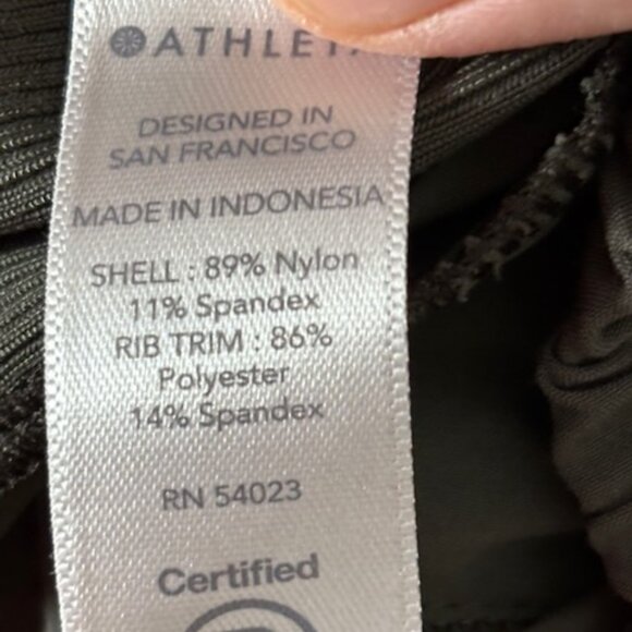 Athleta olive green textured Brooklyn Jogger pants size 4 - Picture 6 of 6